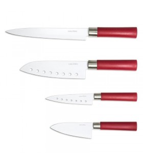 Set 4 Cuchillo Santoku con Recubrimiento Cerámico