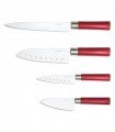 Set 4 Cuchillo Santoku con Recubrimiento Cerámico