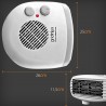 Calefactor Homely AirPro H-2000. 2000 W Potencia, 3 Modos, Termostato Regulable, Sistema de Seguridad, Bajo Consumo