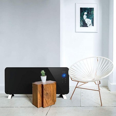 Radiador Cristal Eléctrico Homely WiFi Warm 2000W Gridinlux | Control Móvil App y WIFI | 2 Potencias | Bajo Consumo