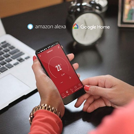 Radiador Cristal Eléctrico Homely WiFi Warm 2000W Gridinlux | Control Móvil App y WIFI | 2 Potencias | Bajo Consumo