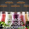 Mini Batidora de Vaso. 4 Cuchillas, Libre de BPA, Dieta Detox, Zumos Batidos y Smoothies
