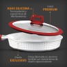 Set Sartenes 5 Piezas. Aluminio Fundido, Titanio, Calidad Premium, Resistentes, Aptas para todo tipo de Cocinas