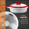 Set Sartenes 5 Piezas. Aluminio Fundido, Titanio, Calidad Premium, Resistentes, Aptas para todo tipo de Cocinas