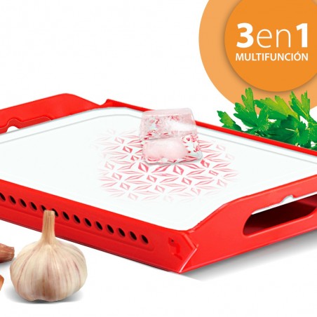 Bandeja de Descongelación Ultra Rápida, Función Descongeladora de alimentos,Thermic System, 3 usos en 1