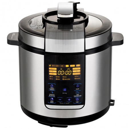 Olla Robot Programable, 14 Programas, Gran Capacidad, Táctil, Sistema de Seguridad. Accesorios y Recetario. Cocina Fácil