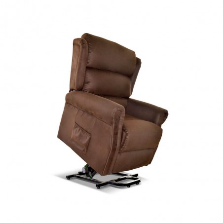 Sillón Masaje Extra Acolchado Levanta Personas | Elevación Automática con Mando | Calor Lumbar | 8 Motores | 4 Zonas de Masaje