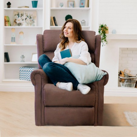 Sillón Masaje Extra Acolchado Levanta Personas | Elevación Automática con Mando | Calor Lumbar | 8 Motores | 4 Zonas de Masaje