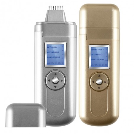 Age Control Skin. Tratamiento Facial, 4 en 1, Corrientes Galvánicas, Antiarrugas, 3 Cabezales, Belleza Profesional
