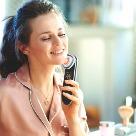 Radiofrecuencia Facial. Tecnología LED, Efecto Lifting, Belleza Profesional, 5 programas. Hidrata y Reafirma la piel