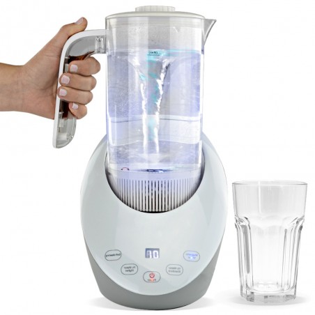 Jarra de Agua Hidrogenadora Vida10. Filtrado Certificado, Electrolisis, LED, Filtro Magnético y Mineraico, BPA Free