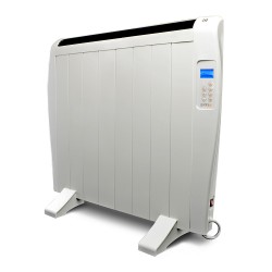 Radiador Eléctrico Homely Atmosphere 1200W. 8 Elementos, 3 Programas, Mando de Control, Temporizador, Pantalla LED
