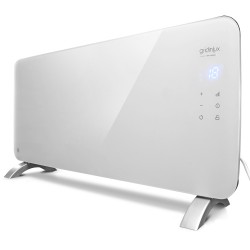 Radiador Cristal Eléctrico Homely WiFi Warm 1500W GridinLux. Calefacción Termostato, Convector Calor, WiFi, App, Silencioso