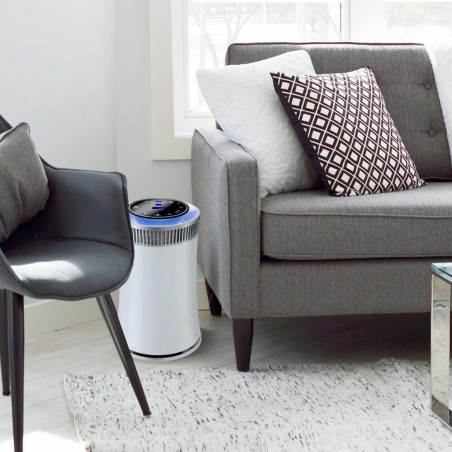 Purificador de Aire | Filtro HEPA y Luz Ultravioleta | Sensor de contaminación | 4 Sistemas de filtrado | 18W