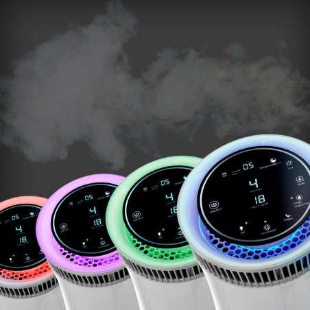 Purificador de Aire | Filtro HEPA y Luz Ultravioleta | Sensor de contaminación | 4 Sistemas de filtrado | 18W