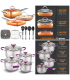 Set Sartenes Copper Pan 12 Pzs + Bateria 8 Pzs Elitechef Hannover